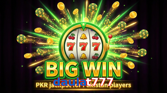 Big win animation on Daulat777 slot game